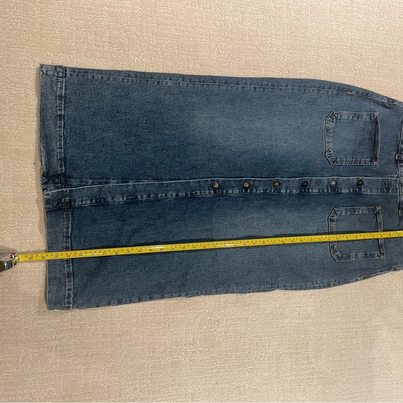 Pilcro Denim Button-Front Midi Skirt, Size 12 - Picture 13 of 13